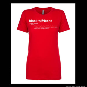 Blacknificent definition tee