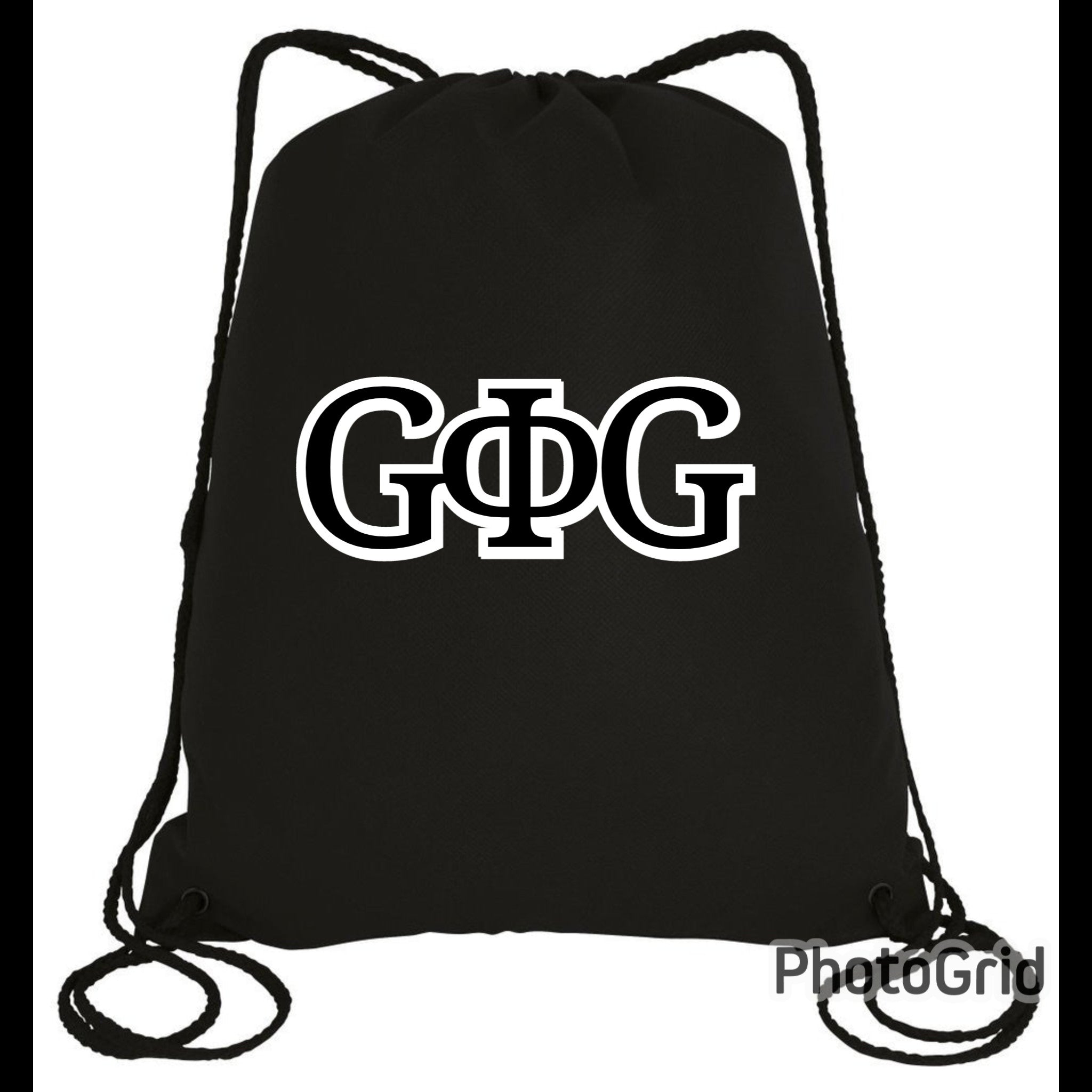 GΦG drawstring bag