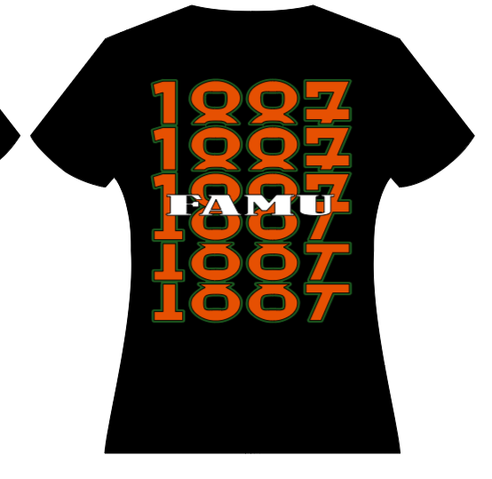 FAMU or 1887 stacked tee