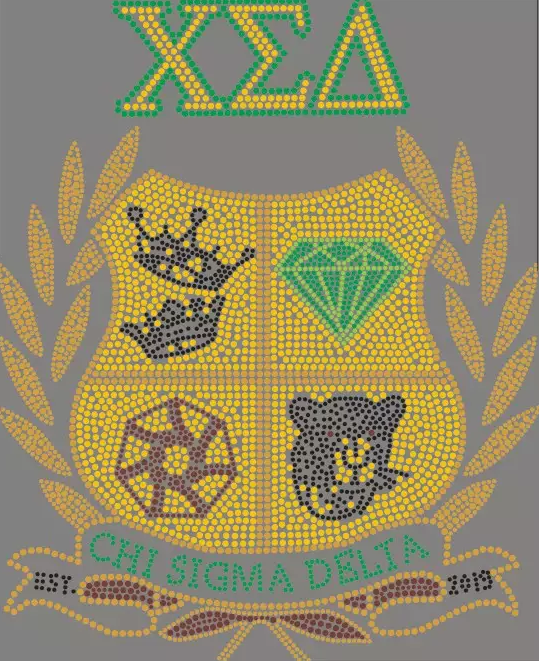 Chi Sigma Delta Crest Bling
