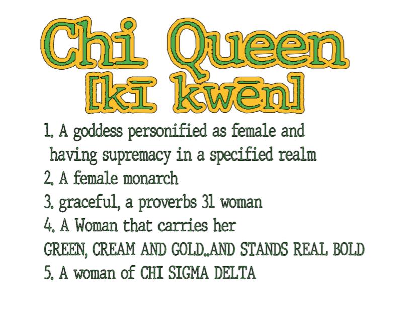 Chi Queen Definition Tee