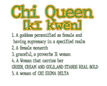 Load image into Gallery viewer, Chi Queen Definition Tee
