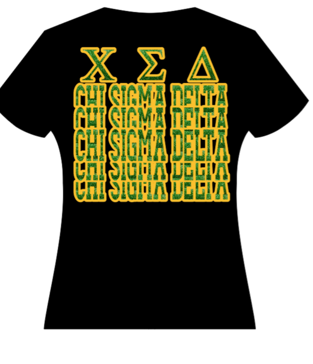 Chi Sigma Delta Stacked tee
