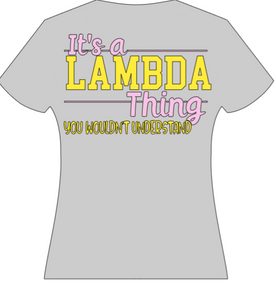 Its a Lambda Thing