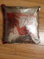 Load image into Gallery viewer, Custom Mermaid Sequins pillow 16x16
