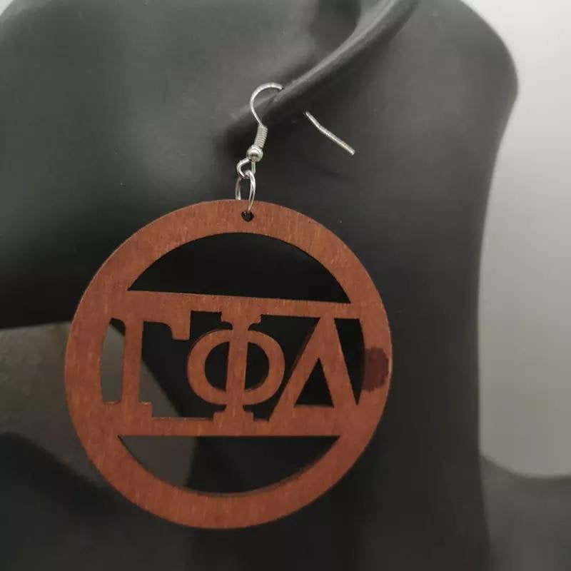 Gamma Phi Delta wooden Earrings
