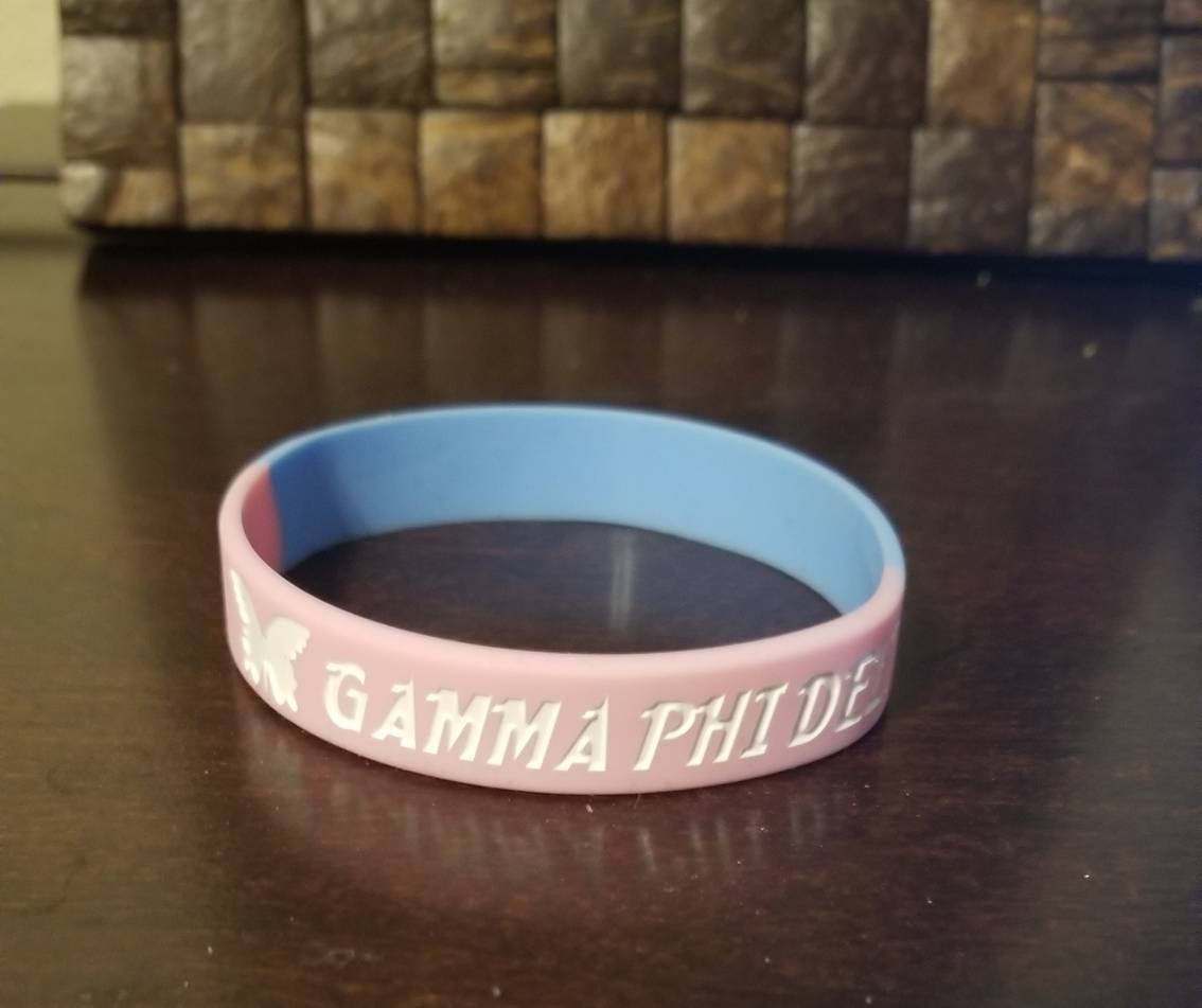 Gamma Phi Delta silicone bracelets