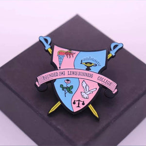 Gamma Phi Delta crest lapel pin