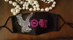 Load image into Gallery viewer, Theta Phi Sigma bling facemask
