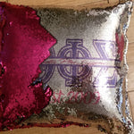 Load image into Gallery viewer, Theta Phi Sigma Reversable Sequins Pillows. Can be customized
