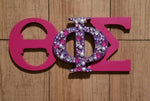Load image into Gallery viewer, Theta Phi Sigma greek letter wall hanging
