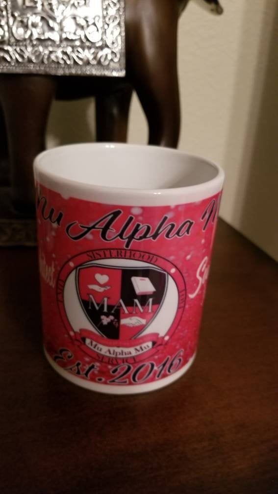 Mu Alpha Mu custom Coffee mug or travel mug