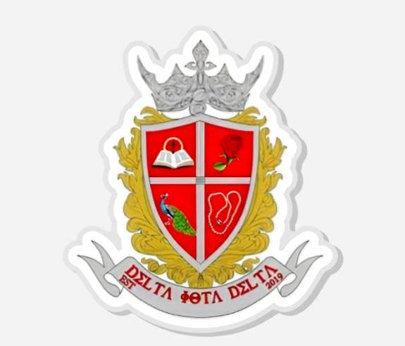 Delta Iota Delta crest pin
