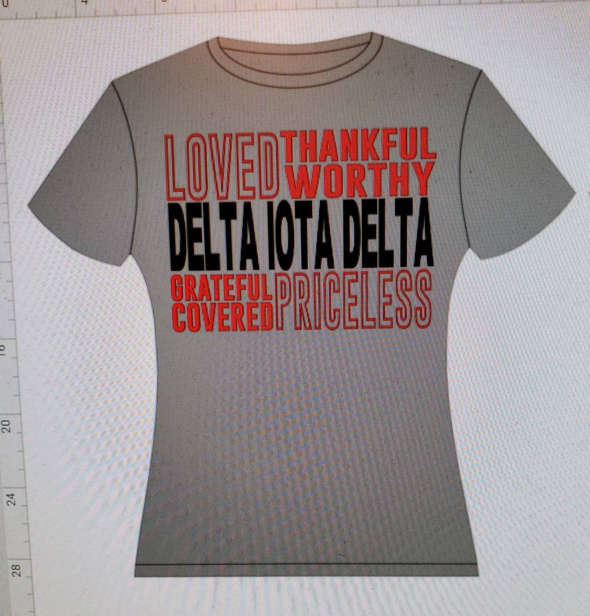 Loved, Thankful,  Delta Iota Delta