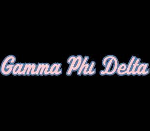 Gamma Phi Delta embroidered hooded dress