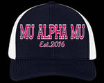 Load image into Gallery viewer, Mu Alpha Mu 3D Embroidered hat
