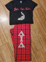 Load image into Gallery viewer, Delta Iota Delta pajama set
