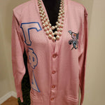 Load image into Gallery viewer, Gamma Phi Delta cardigan sweater.
