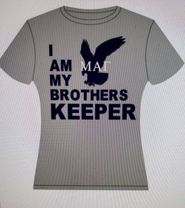 Mu Alpha Gamma I am my brother's keeper tee