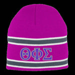 Load image into Gallery viewer, Theta Phi Sigma beanie hat or headband
