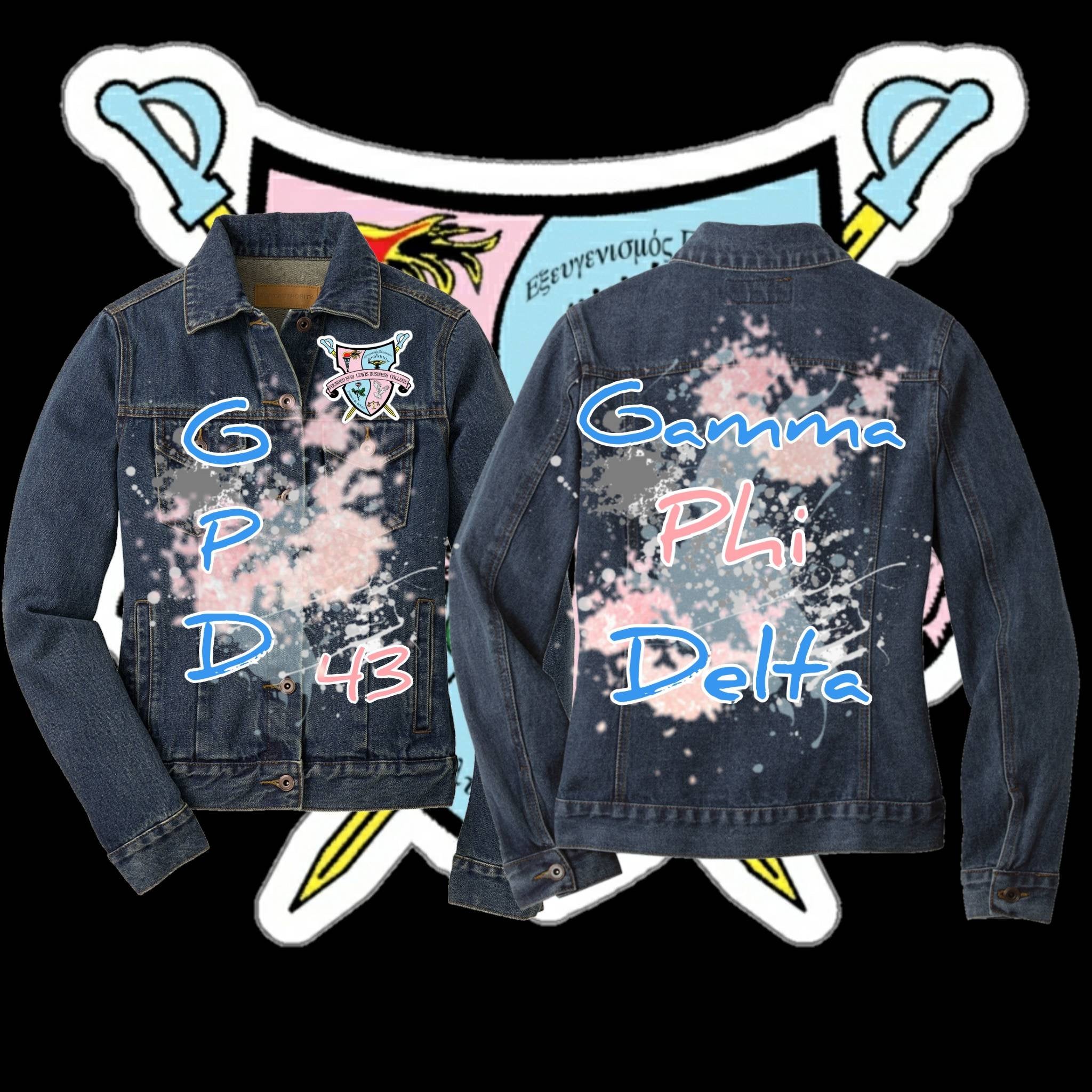 Gamma Phi Delta denim jacket