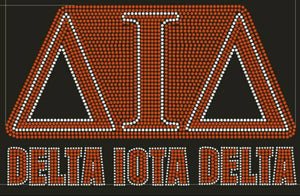 Delta Iota Delta Bling symbols with words