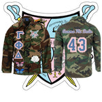 Load image into Gallery viewer, Gamma phi delta camo jacket
