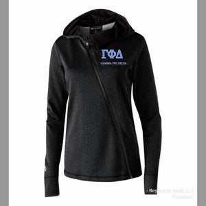 Gamma Phi Delta cross zip hoodie