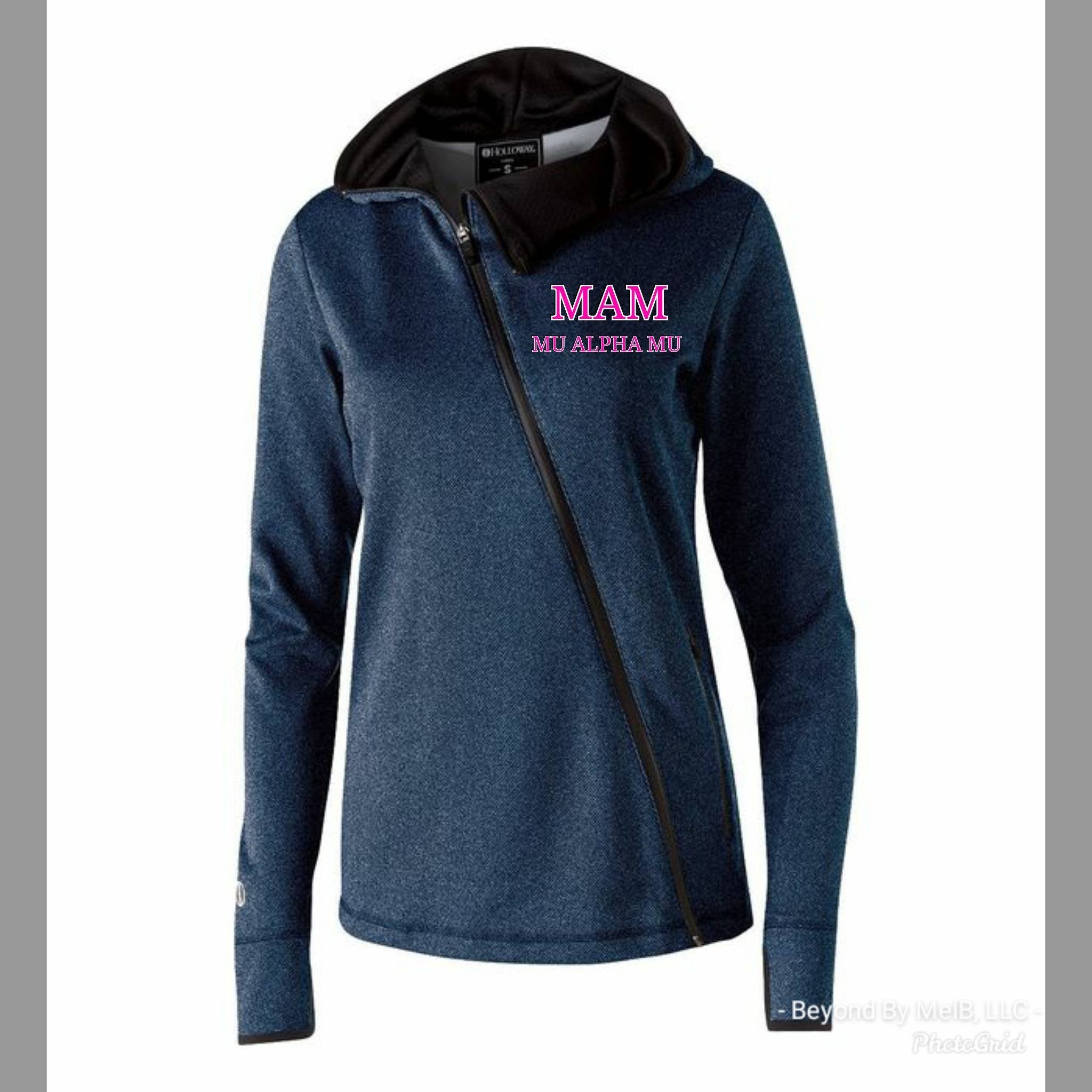 Mu Alpha Mu cross zip hoodie