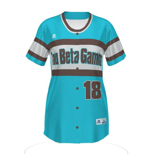 Tau Beta Gamma full button Sublimated baseball jersey