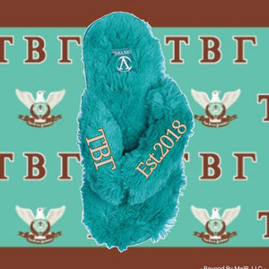 Tau Beta Gamma furry house slippers