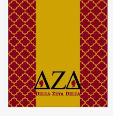 Delta Zeta Delta silk scarf