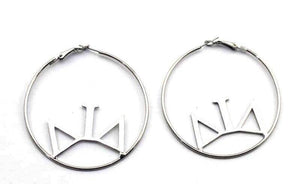 Delta Iota Delta hoop earrings