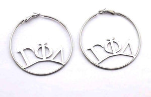 Gamma Phi Delta hoop earrings