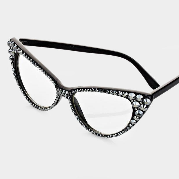 Delta Iota Delta Rhienstone Cat Eye Fashion Sunglasses