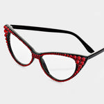 Load image into Gallery viewer, Delta Iota Delta Rhienstone Cat Eye Fashion Sunglasses
