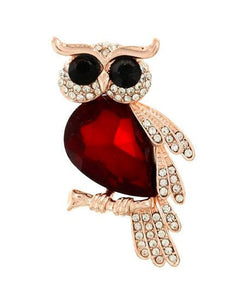 Delta Zeta Delta owl brooch pin