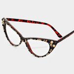 Load image into Gallery viewer, Delta Zeta Delta Rhinestone cat eye Fashion sunglasses
